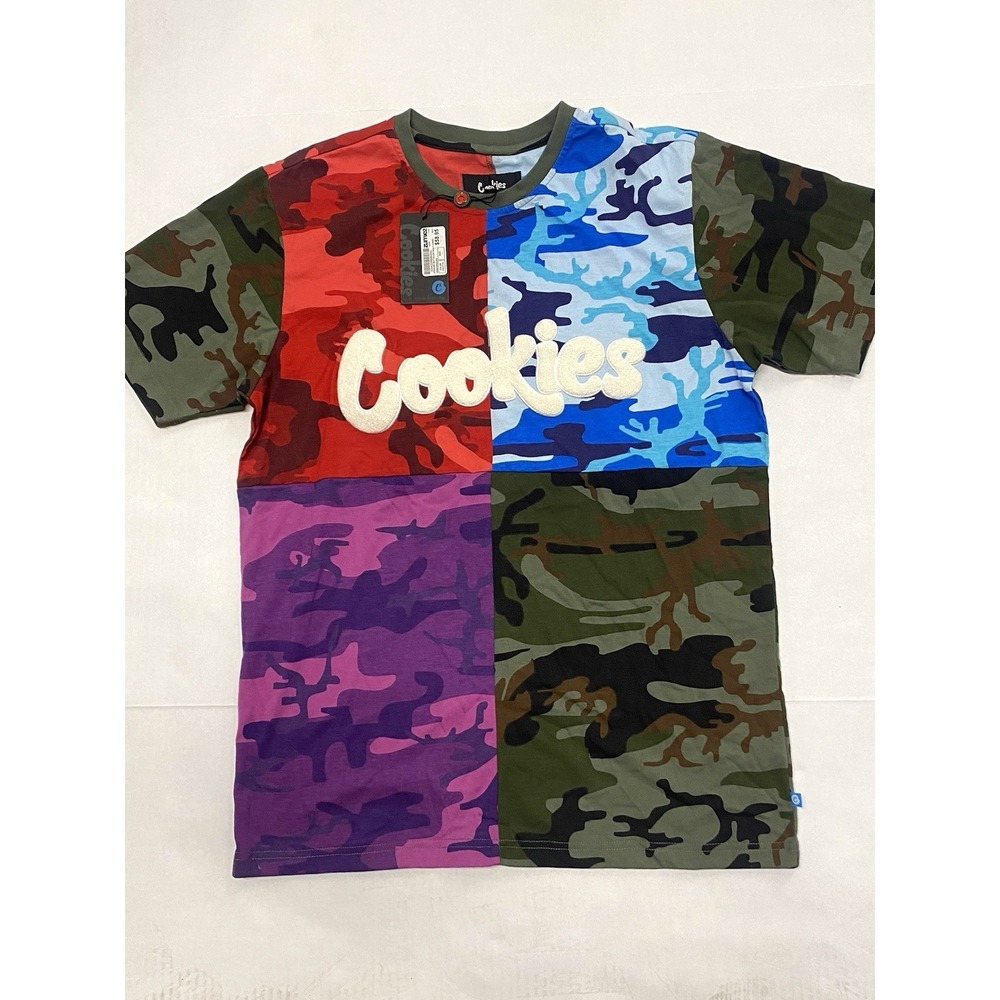 Cookies SF Multi Color Camouflage Shirt. NWT. Large